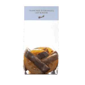 Tranches d'Oranges Lait et Noir 120g