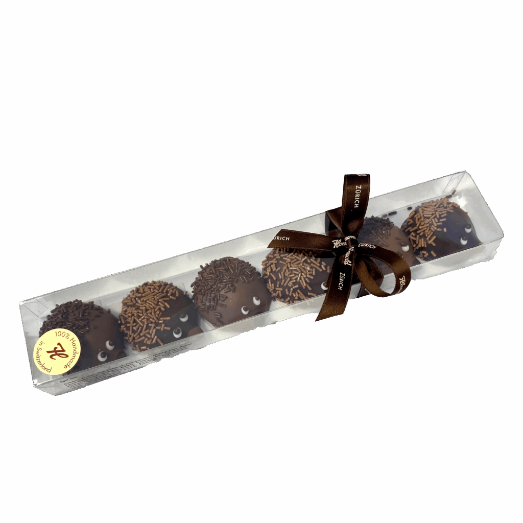 6 Schokoladenigeli in einer Pet-Verpackung