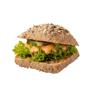 Mehrkornbrötchen Tomatenhummus (Vegan)